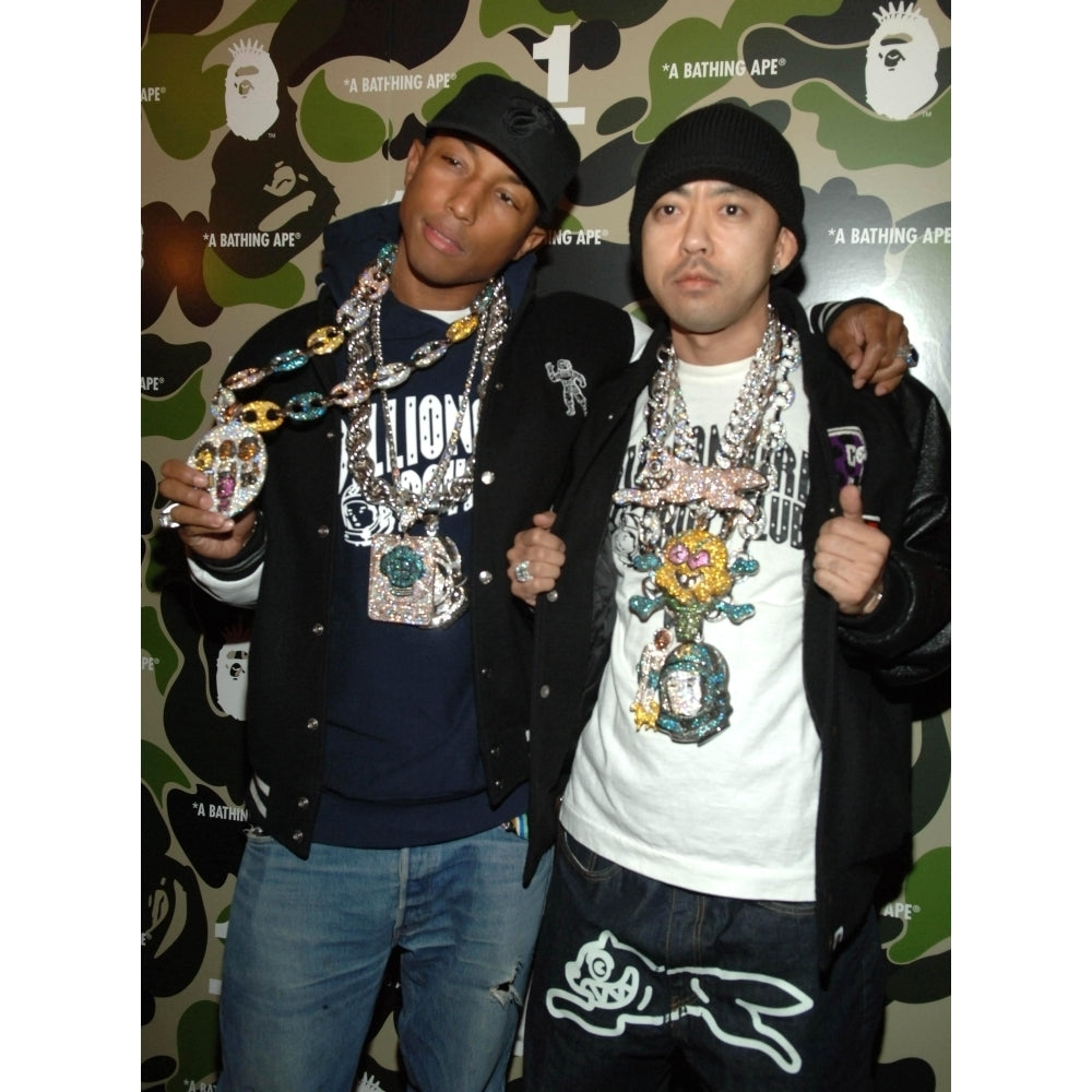 Pharrell Williams Nigo At Arrivals For A Bathing Ape One Year Anniversary Party Marquee Nightclub York Ny Image 2