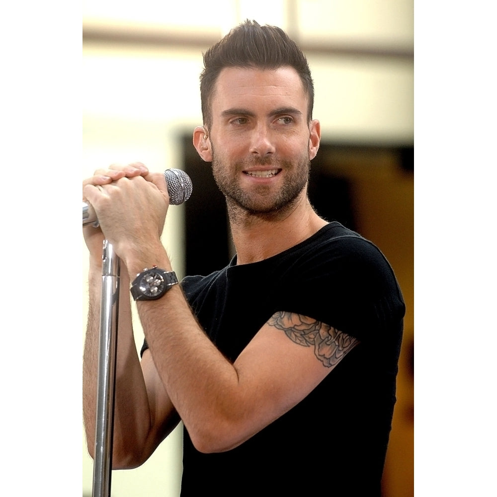 Adam Levine On Location For Maroon 5 Performs Nbc Today Show Concert Photo Print Image 2