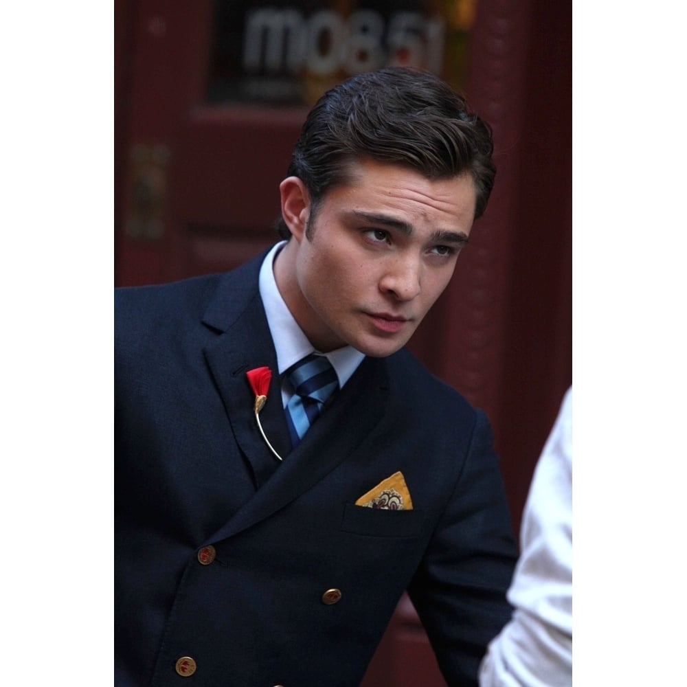 Ed Westwick On Location For Gossip Girl Season Three Shooting In Soho Downtown Manhattan York Ny July 9 2009. Image 1