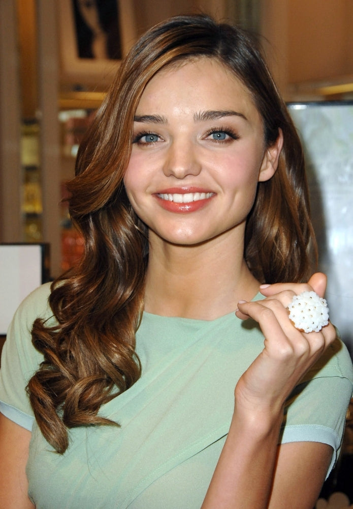 Miranda Kerr At In-Store Appearance For VictoriaS Secret First Organic Vegan Pink Body Care Line Launch Print Image 2