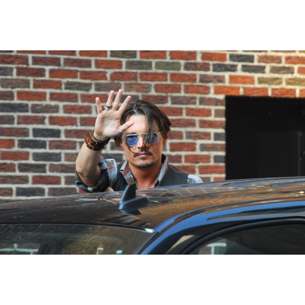 Johnny Depp At Arrivals For The Late Show With David Letterman Ed Sullivan Theater York Ny June 25 2009. Photo Image 2