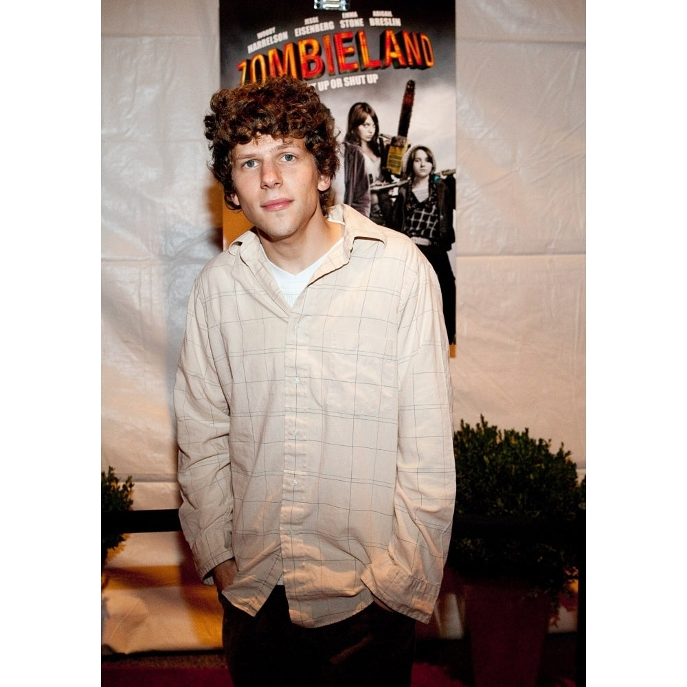 Jesse Eisenberg At Arrivals For Zombieland Premiere Amc River East 21 Chicago Il September 28 2009. Photo By Jason Image 1