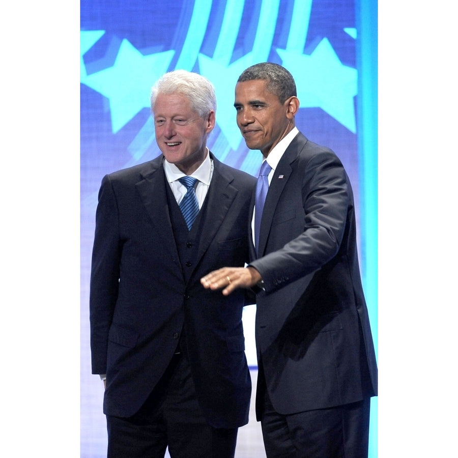 Barack Obama Bill Clinton In Attendance For Annual Clinton Global Initiative York Ny September 23 2010. Image 1