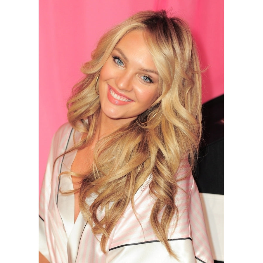 Candice Swanepoel Backstage For VictoriaS Secret Fashion Show 2014 - Backstage Photo Print Image 1