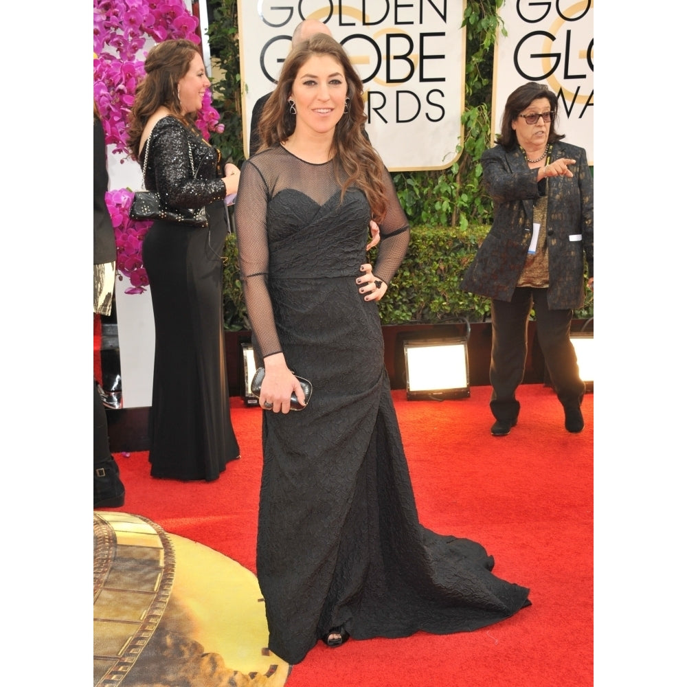 Mayim Bialik At Arrivals For 71St Golden Globes Awards - Arrivals 2 The Beverly Hilton Hotel Beverly Hills Ca January Image 1