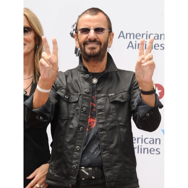 Ringo Starr At A Public Appearance For Ringo Starr Celebrates 75Th Birthday With Peaceandlove Salute Capitol Records Image 1