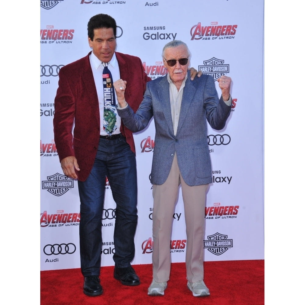 Stan Lee Lou Ferrigno At Arrivals For The Avengers Age Of Ultron Premiere The Dolby Theatre At Hollywood And Highland Image 1