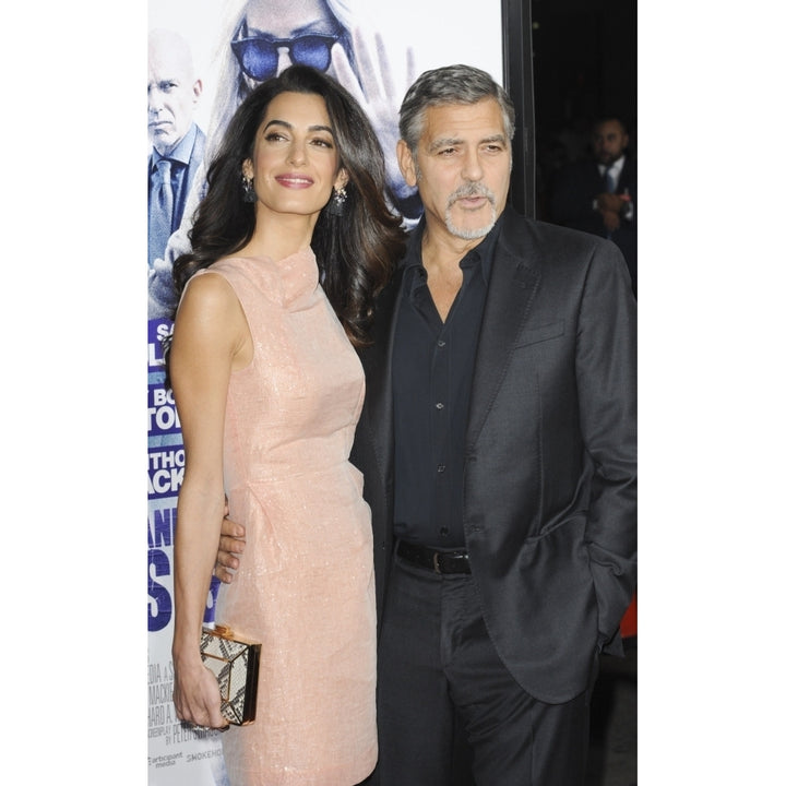 Amal Alamuddin George Clooney At Arrivals For Our Brand Is Crisis Premiere Tcl Chinese 6 Theatres Image 1