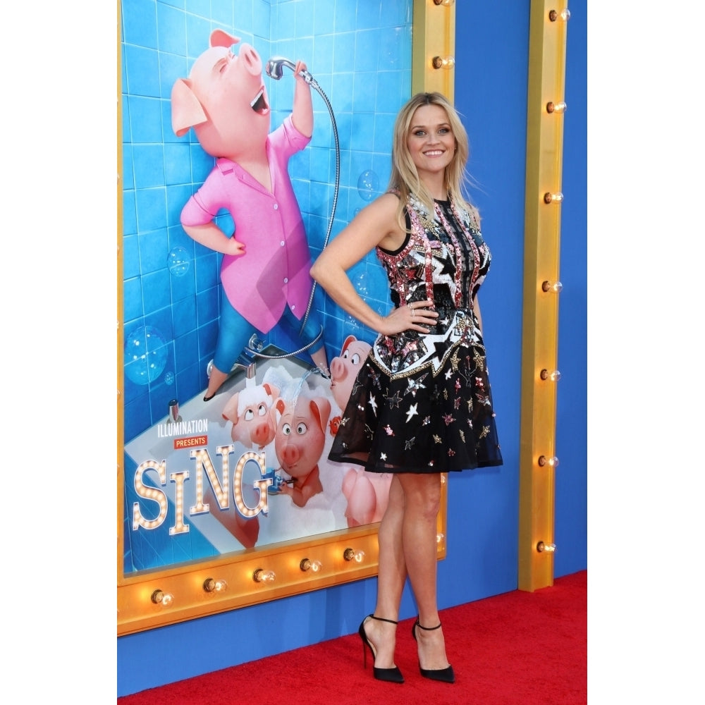 Reese Witherspoon At Arrivals For Sing Premiere L.A. Live Los Angeles Ca December 3 2016. Photo By Priscilla Image 1