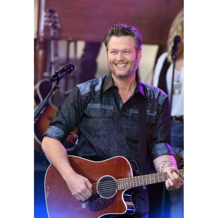 Blake Shelton On Stage For Nbc Today Show Concert With Blake Shelton Rockefeller Plaza York Ny August 5 2016. Image 1