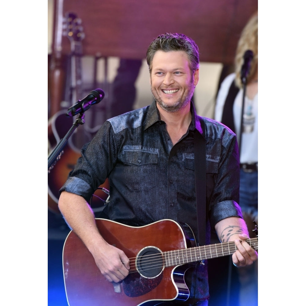 Blake Shelton On Stage For Nbc Today Show Concert With Blake Shelton Rockefeller Plaza York Ny August 5 2016. Image 2