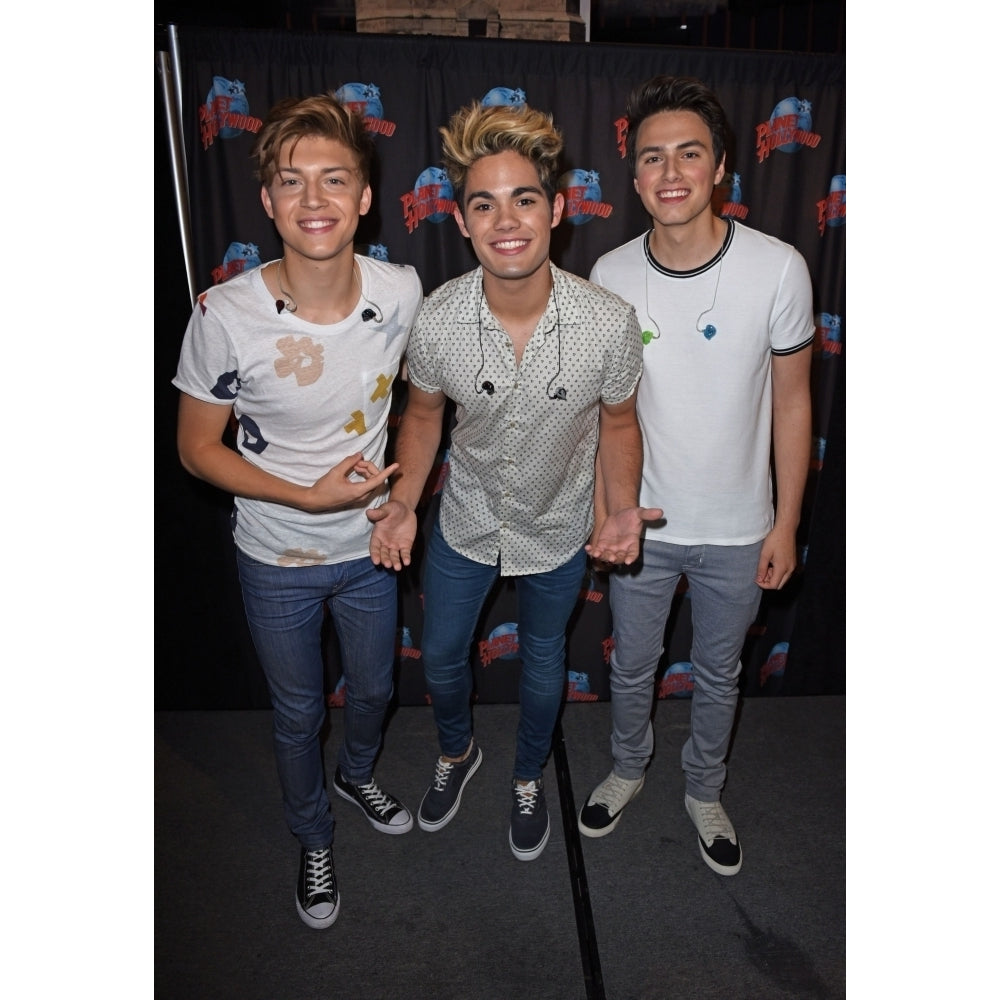 Ricky Garcia Emery Kelly Liam Attridge At A Public Appearance For Forever In Your Mind At Planet Hollywood Image 2