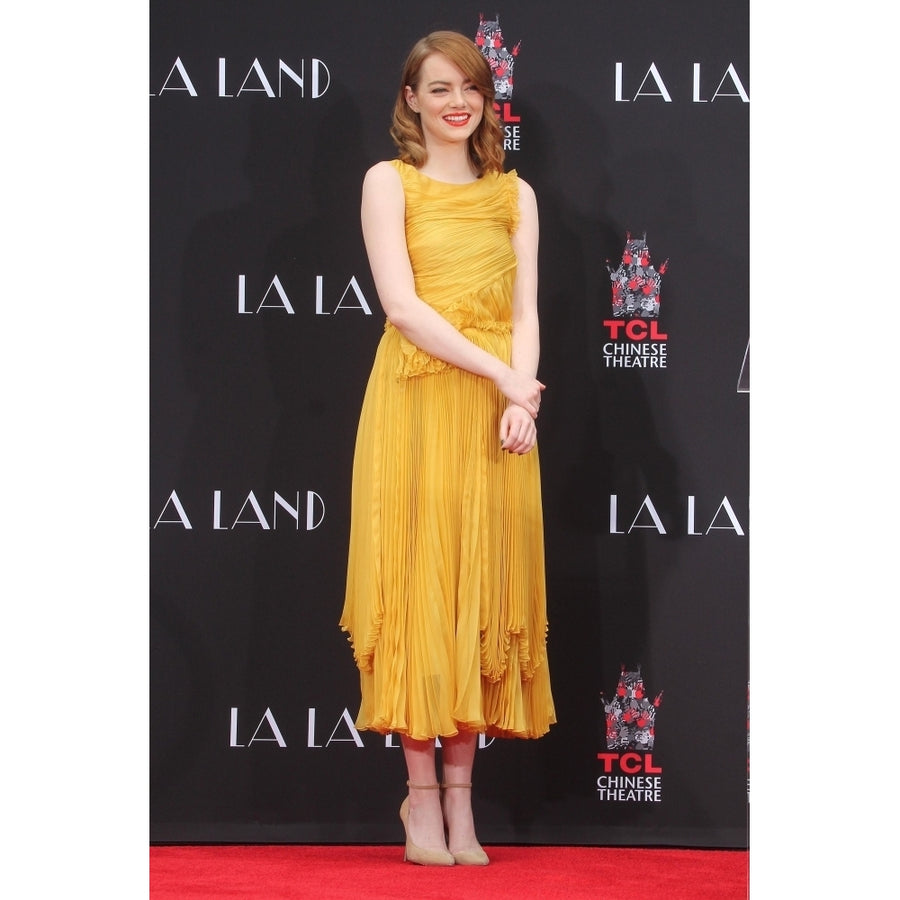 Emma Stone At The Press Conference For La La Land Stars Handprint and Footprint Ceremony Tcl Image 1