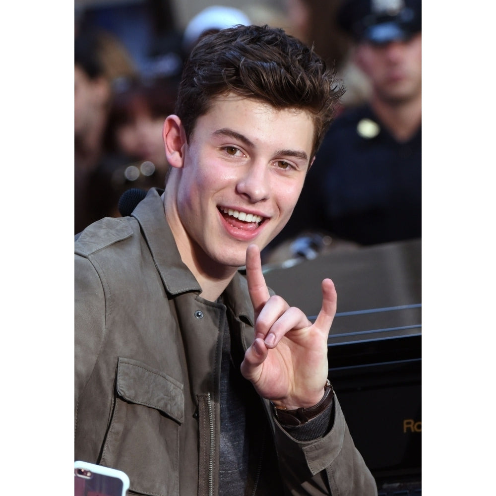 Shawn Mendes On Stage For Nbc Today Show Concert With Shawn Mendes Rockefeller Plaza York Ny July 8 2016. Photo Image 1