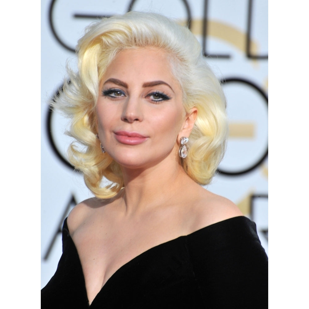 Lady Gaga At Arrivals For 73Rd Annual Golden Globe Awards 2016 - Arrivals Photo Print Image 1