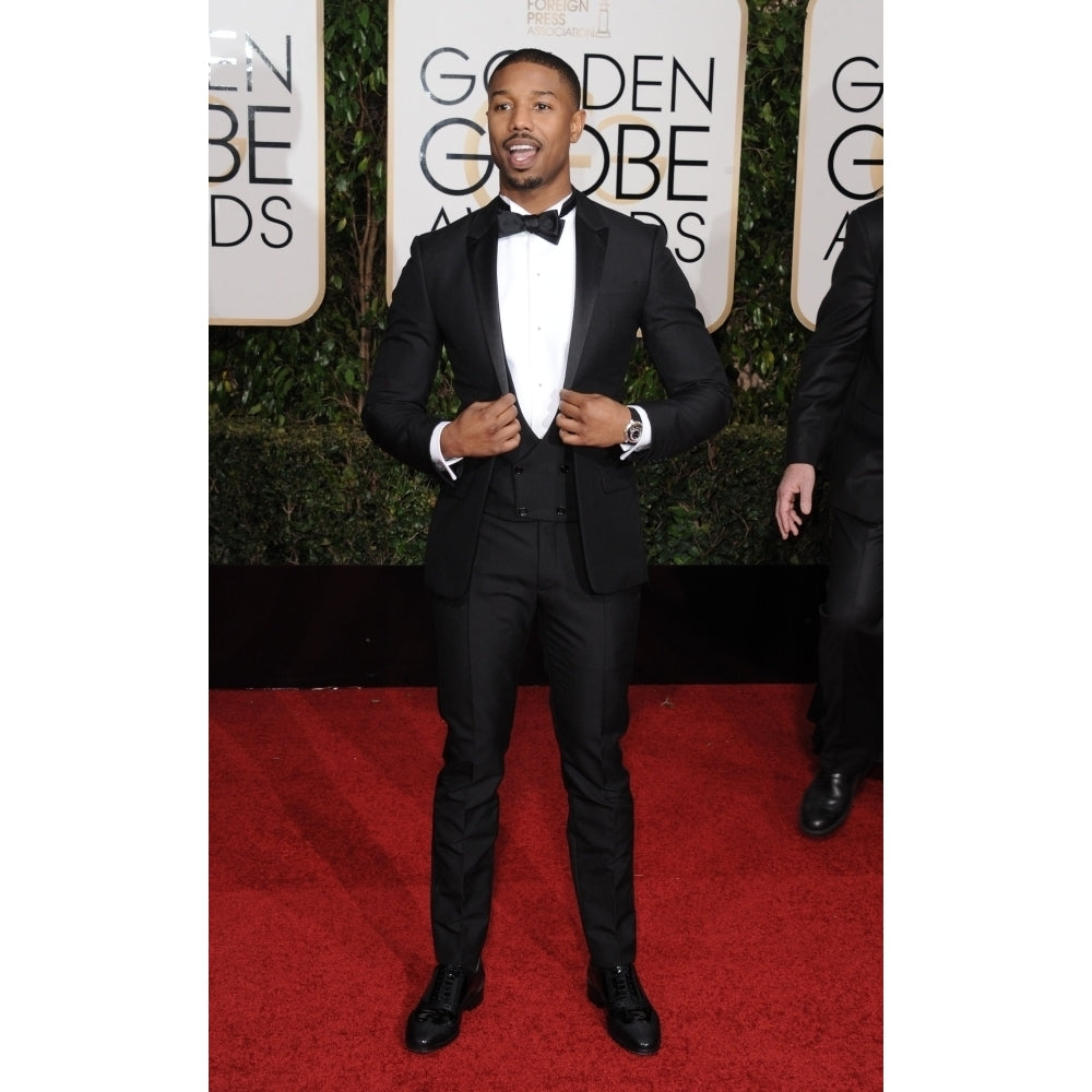 Michael B. Jordan At Arrivals For 73Rd Annual Golden Globe Awards 2016 - Arrivals 4 The Beverly Hilton Hotel Beverly Image 2