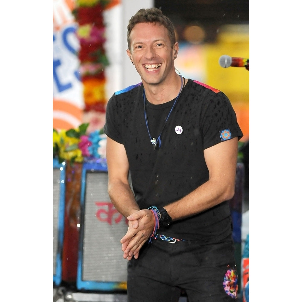 Chris Martin Coldplay On Stage For Nbc Today Show Concert With Coldplay Rockefeller Plaza York Ny March 14 Image 2