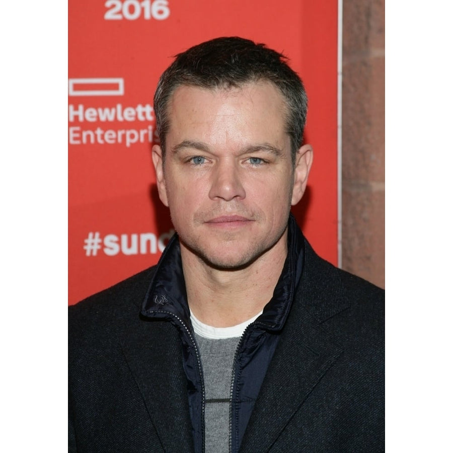 Matt Damon At Arrivals For Manchester By The Sea Premiere At Sundance Film Festival 2016 Photo Print Image 1