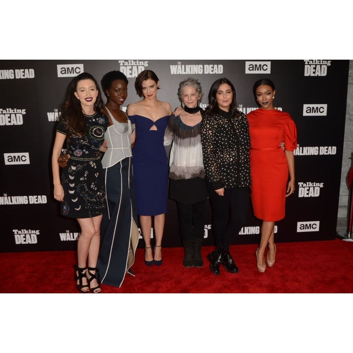 Christian Serratos Danai Gurira Lauren Cohan Melissa Mcbride Alanna Masterson Sonequa Martin At Arrivals For Amc Image 1