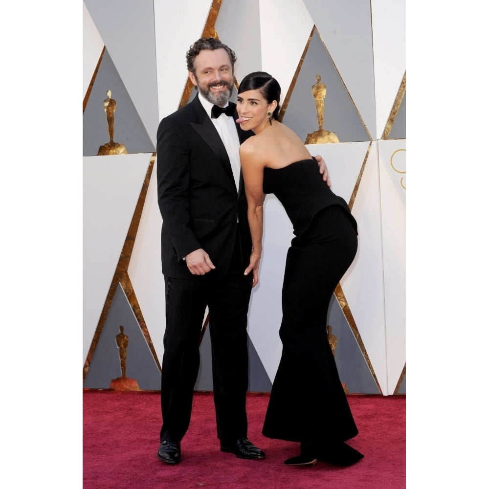 Michael Sheen Sarah Silverman At Arrivals For The 88Th Academy Awards Oscars 2016 - Arrivals 2 The Dolby Theatre At Image 2