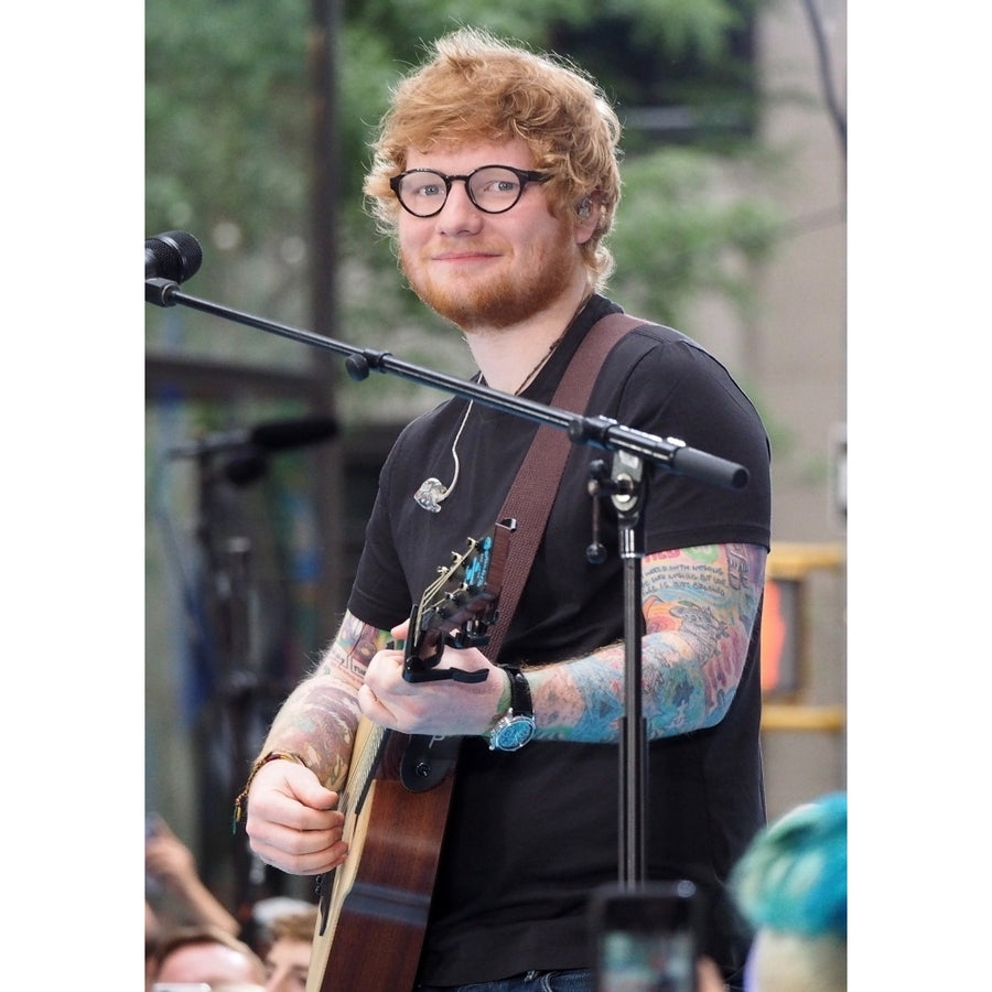 Ed Sheeran On Stage For Nbc Today Show Concert With Ed Sheeran Rockefeller Plaza York Ny July 6 2017. Photo By Image 1