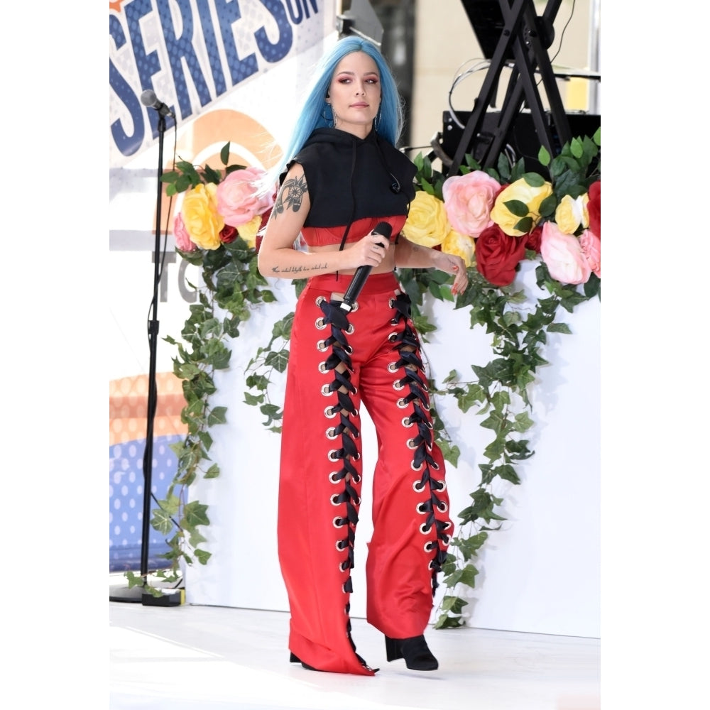 Halsey On Stage For Nbc Today Show Concert With Halsey Rockefeller Plaza York Ny June 9 2017. Photo By Derek Image 1