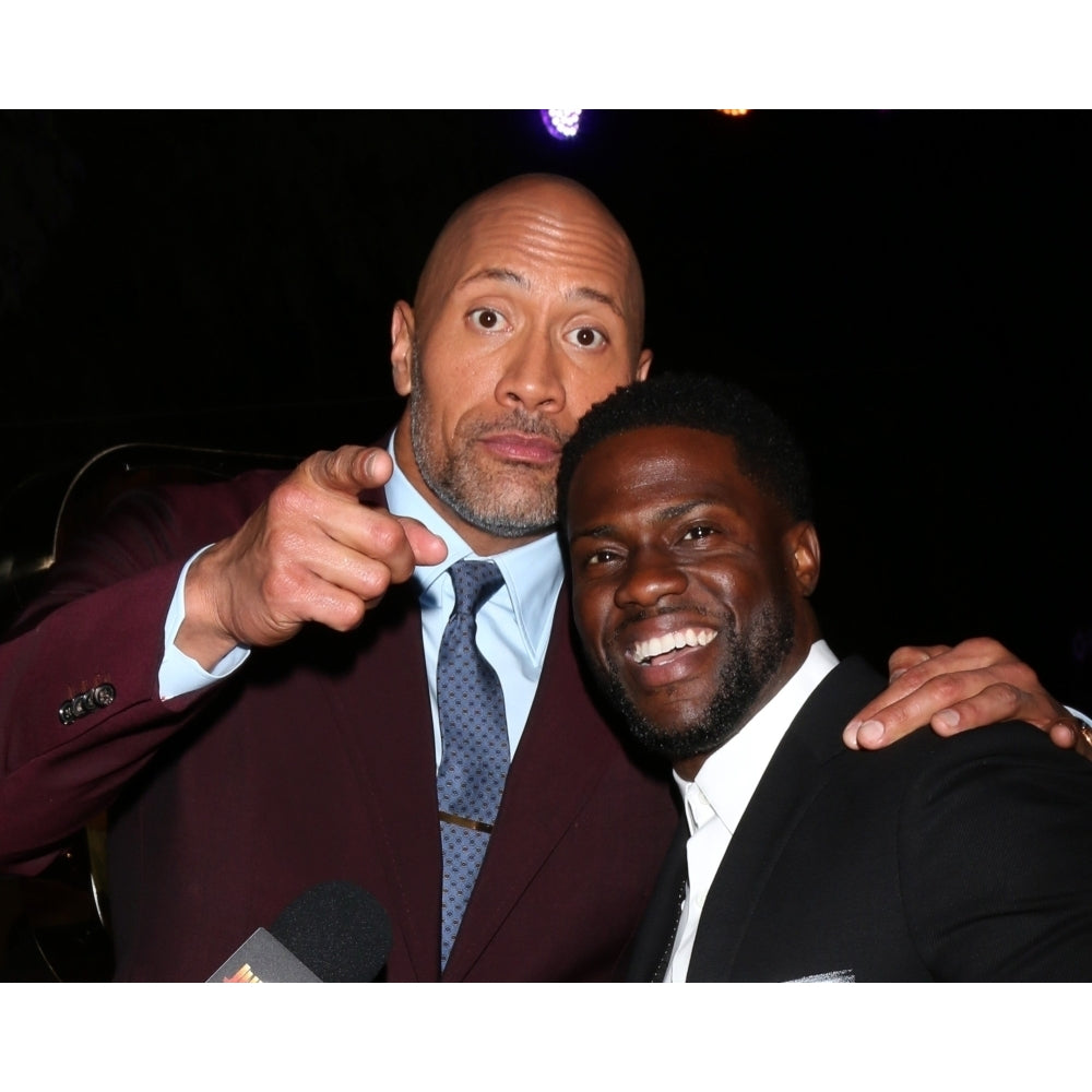 Dwayne Johnson Kevin Hart At Arrivals For Jumanji Welcome To The Jungle Premiere Tcl Chinese Theatre Image 2