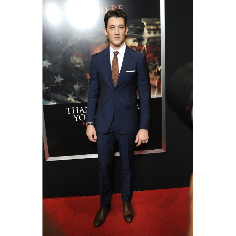 Miles Teller At Arrivals For Thank You For Your Service Premiere L.A. Live Regal Cinemas Los Angeles Ca October 23 Image 1