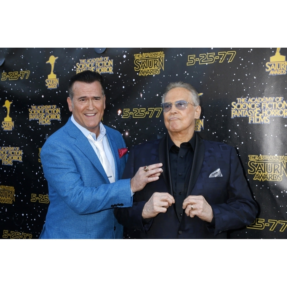 Bruce Campbell Lee Majors At Arrivals For 43Rd Annual Saturn Awards Ceremony - Arrivals The Castaway Restaurant Image 1