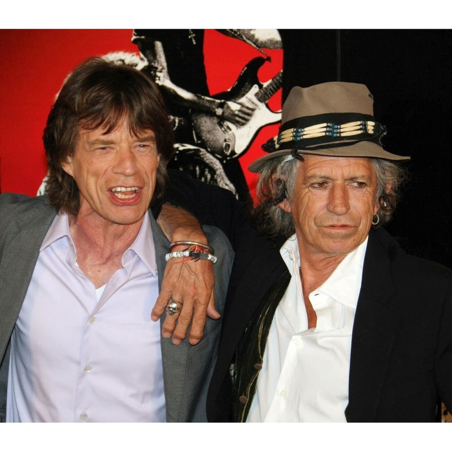 Mick Jagger Keith Richards 2008. Photo By John Barrett Poster Print Image 1