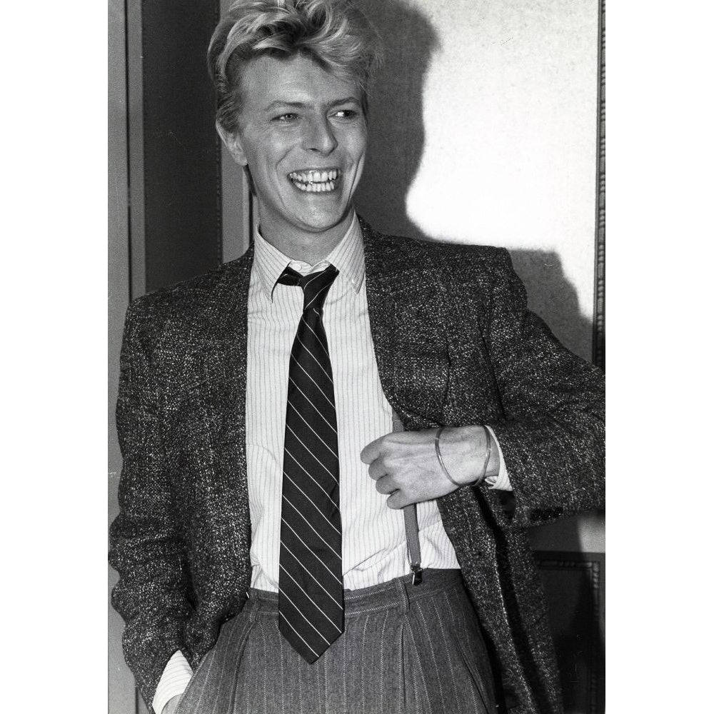 David Bowie at the Carlyle Hotel 1980s. Photo by Adam Scull Poster Print Image 1