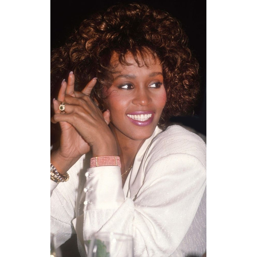 Whitney Houston 1989. Photo By John Barrett Poster Print Image 1