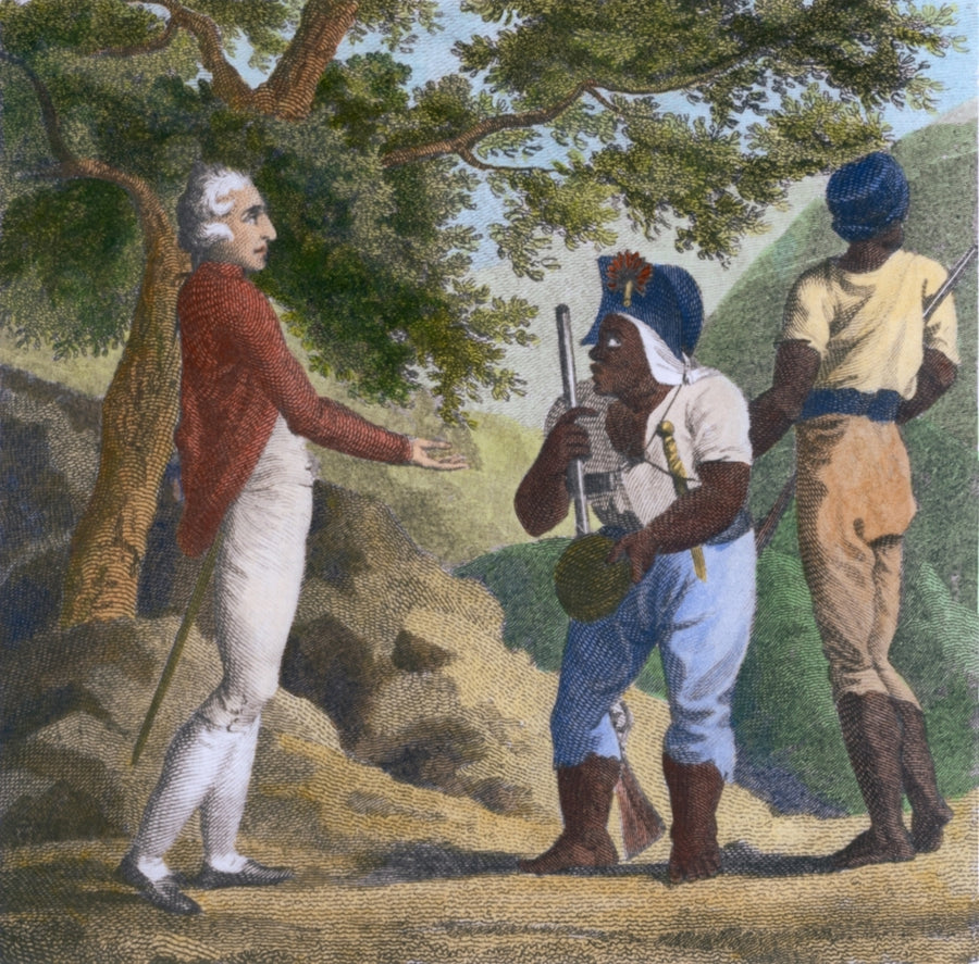 British Colonel Guthrie And Jamaican Maroon Colonel Cudjoe Exchanged Hats As A Sign Of Friendship And Agreed To Sign The Image 1