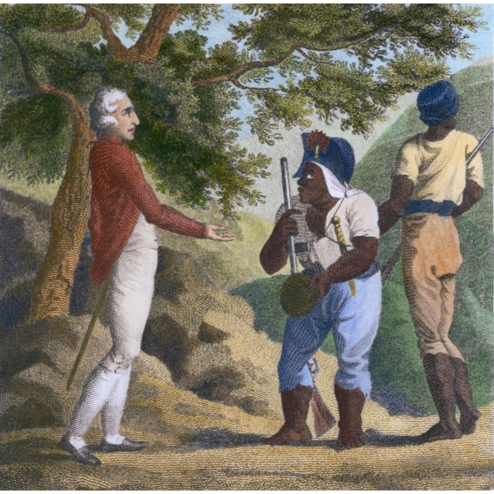 British Colonel Guthrie And Jamaican Maroon Colonel Cudjoe Exchanged Hats As A Sign Of Friendship And Agreed To Sign The Image 2