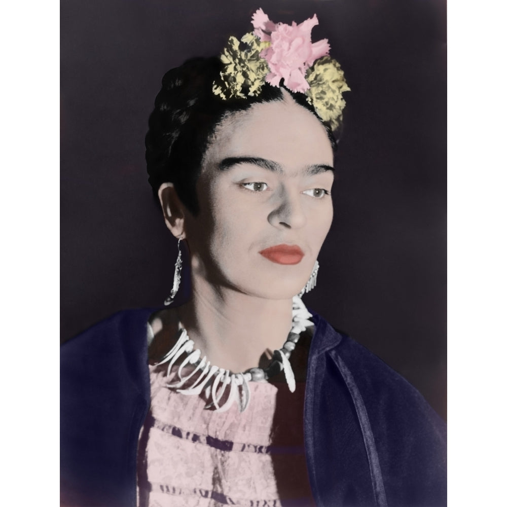 Frida Kahlo 1907-1954 Mexican Artist Painted In A Distinctive Style Influenced By Surrealism Realism And Mexican Folk Image 2