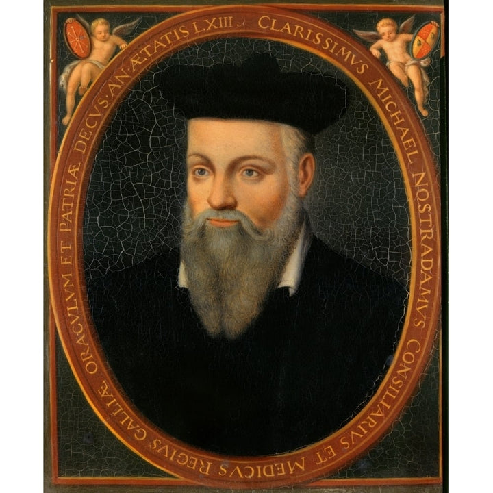 1346 After Cesar Nostradamus French School Poster Print Image 1