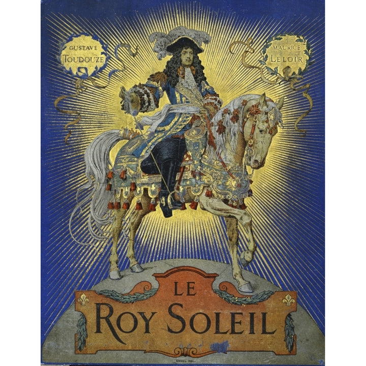 Book Cover Of Le Roy Soleil By Gustave Toudouze And Maurice Leloir Poster Print Image 1