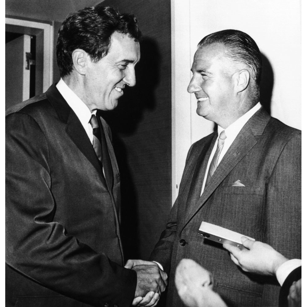 1968 Republican And Democratic Vice Presidential Nominees Crossing Paths When Each Addressed The American Political Image 1