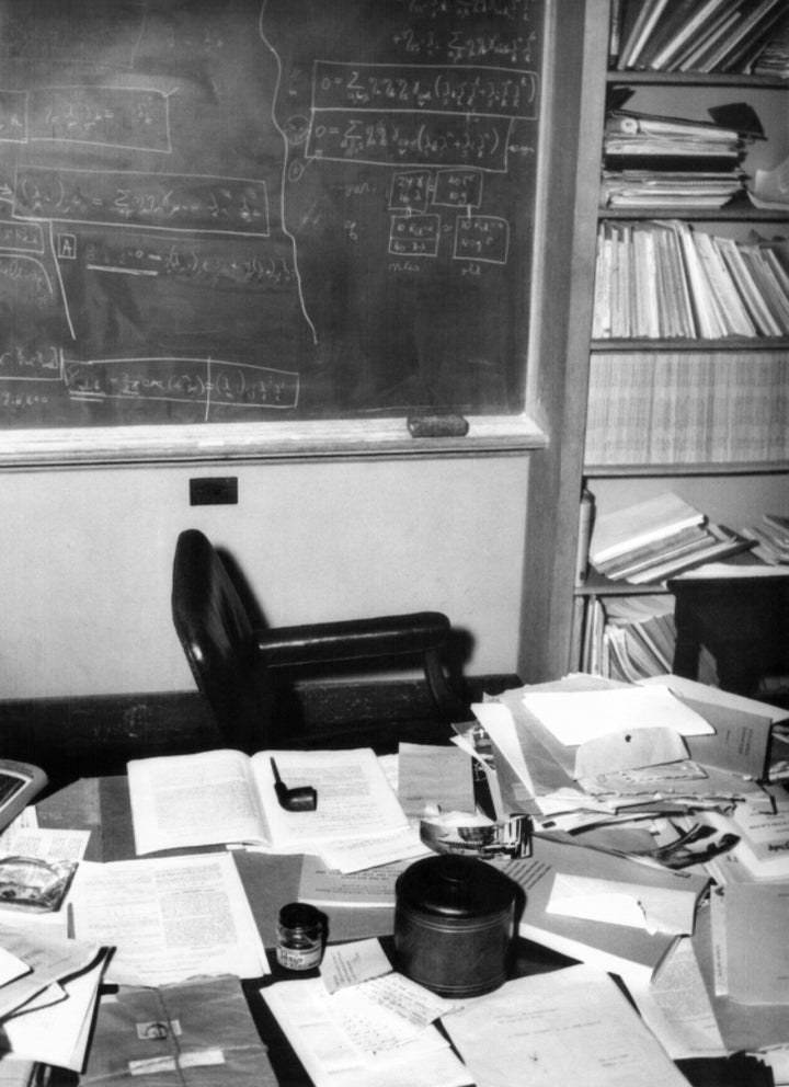 Albert EinsteinS Study At The Institute For Advance Study At Princeton University. Photo Was Taken After EinsteinS Image 1