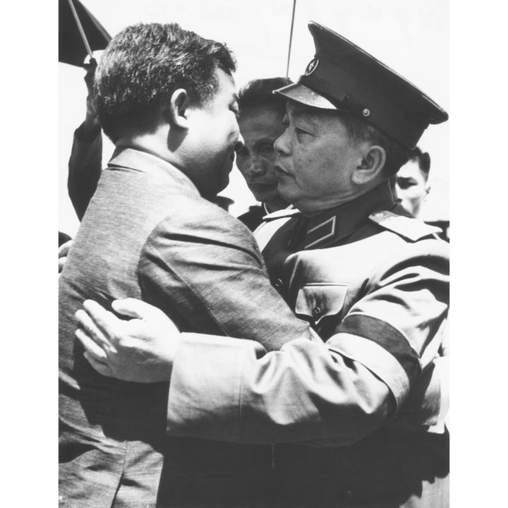 North Vietnamese Gen. Nguyen Giap And CambodiaS Prince Sihanouk At Ho Chi MinhS Funeral. Hanoi History Image 2