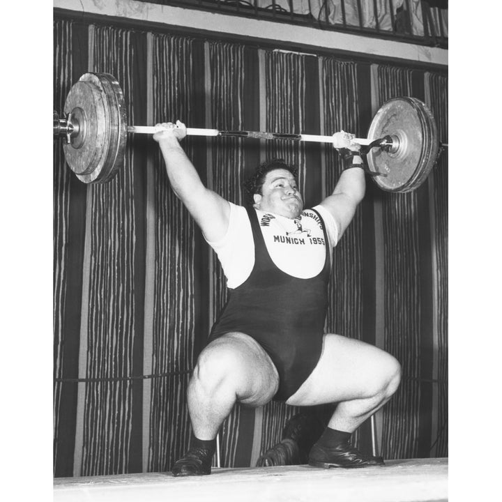 Paul Anderson Lifts 320 Pounds During The 1955 Weightlifting World Championships At Munich. Oct. 19 History Image 1