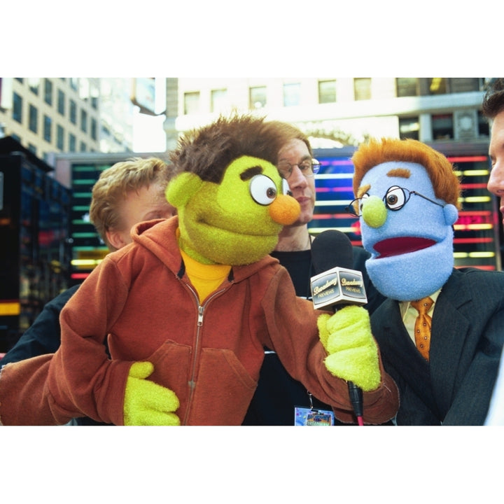 Puppets And Puppeteers From The Show Avenue Q At Broadway On Broadway Ny 972003 By Janet Mayer Celebrity Image 1