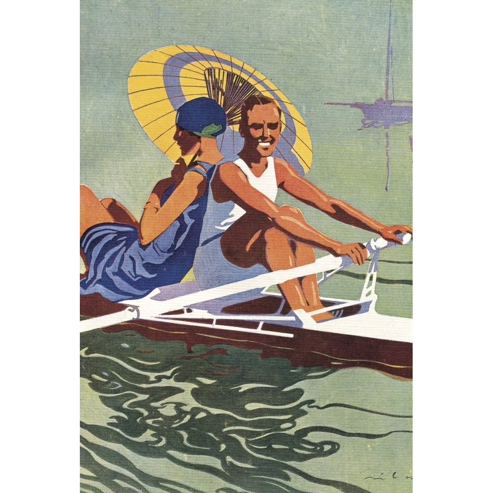 Leisure Sport And Fashion In The 1920S. Rowing. ?? Aisa/Everett Collection Poster Print Image 1