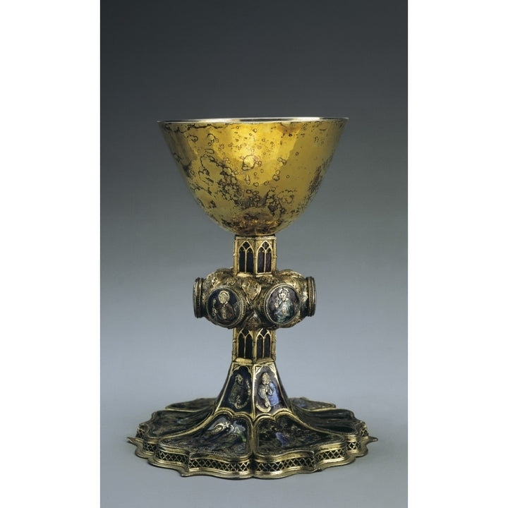 Silver Gilded Chalice With Enamels Poster Print Image 2