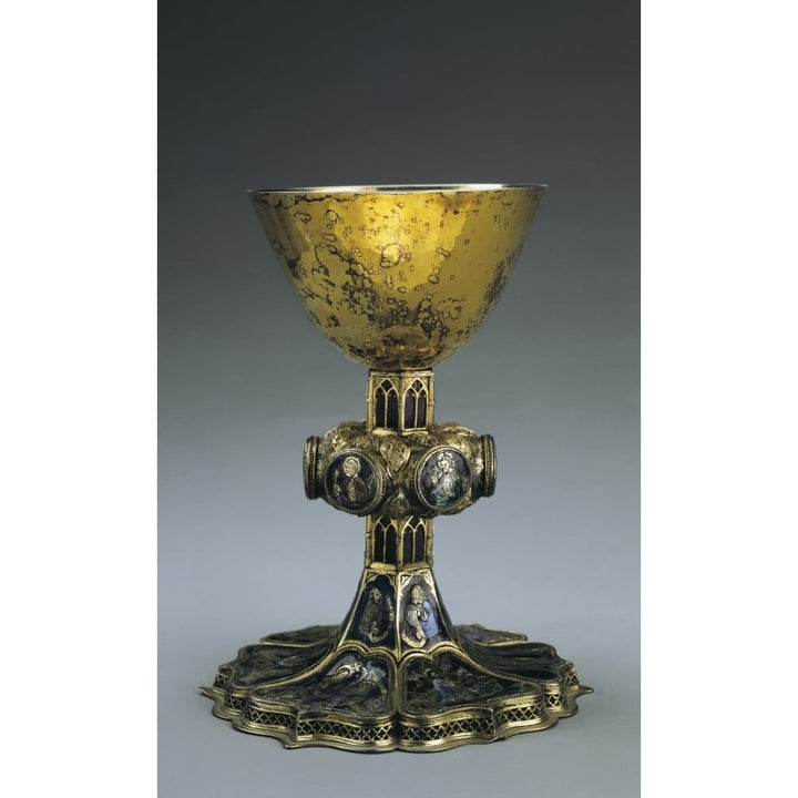 Silver Gilded Chalice With Enamels Poster Print Image 1