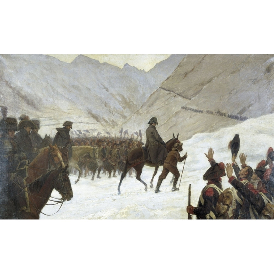 Napoleon Bonaparte Crossing The Alps Poster Print Image 1