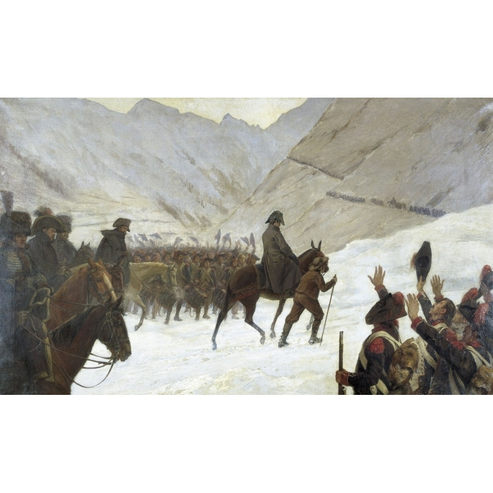 Napoleon Bonaparte Crossing The Alps Poster Print Image 2