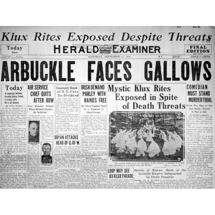 The Roscoe Fatty Arbuckle Murder Case As Reported In The San Francisco Herald Examiner History Image 2