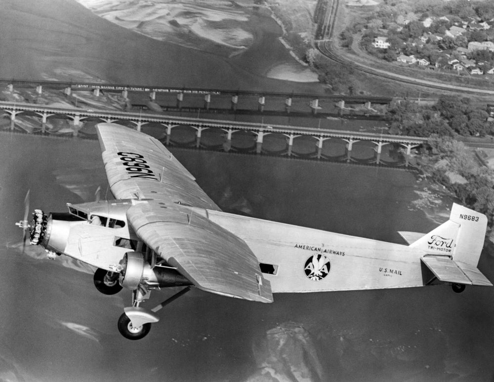 American Airlines Ford Tri-Motor Airplane History Image 1