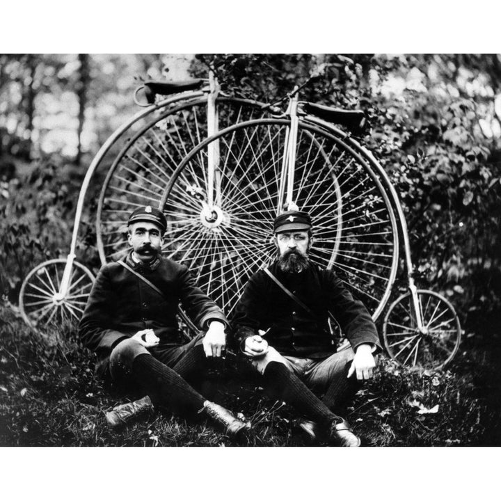 Bicycle Messengers Seated Photo By Charles H. Currier History Image 1